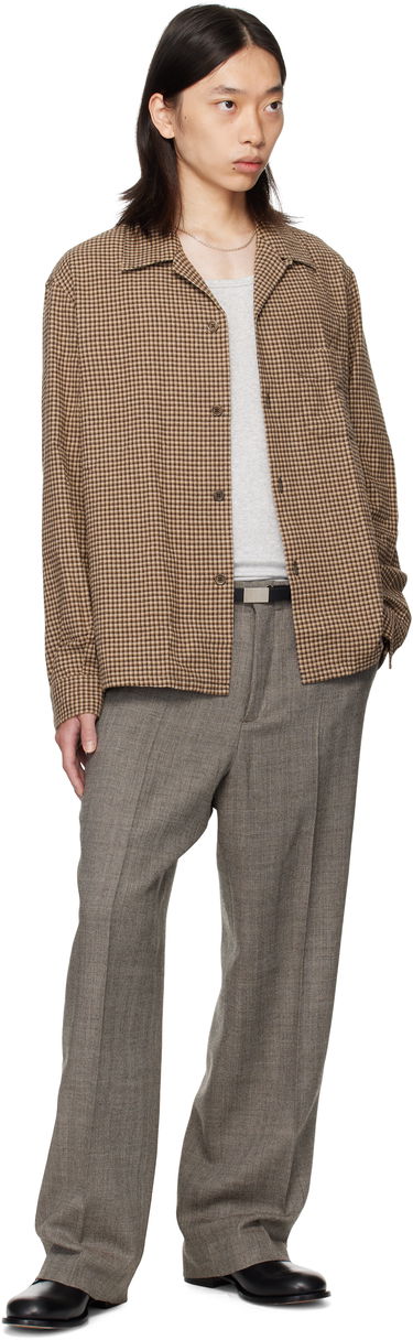 Skjorte OUR LEGACY OUR LEGACY Heusen Check Shirt Brun | M4252HE, 3