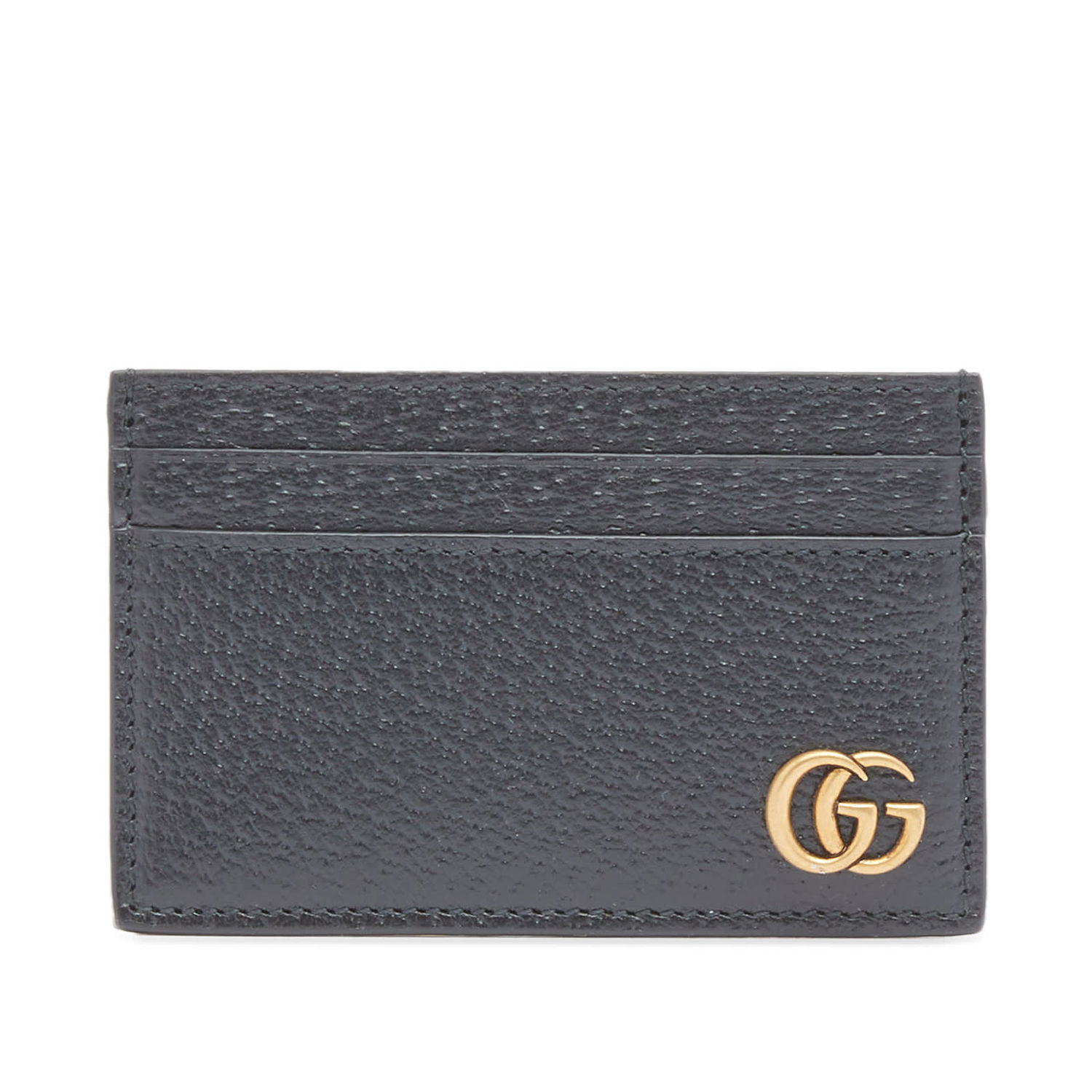 Tegnebog Gucci Gold GG Card Wallet Black Sort | 657588-DJ20T-1000, 0