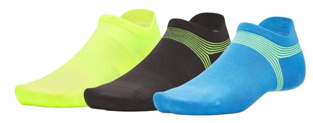 Sokker Under Armour No-Show AD Run Lite Socks 3 Pack Flerfarvet | 1386237-402, 0