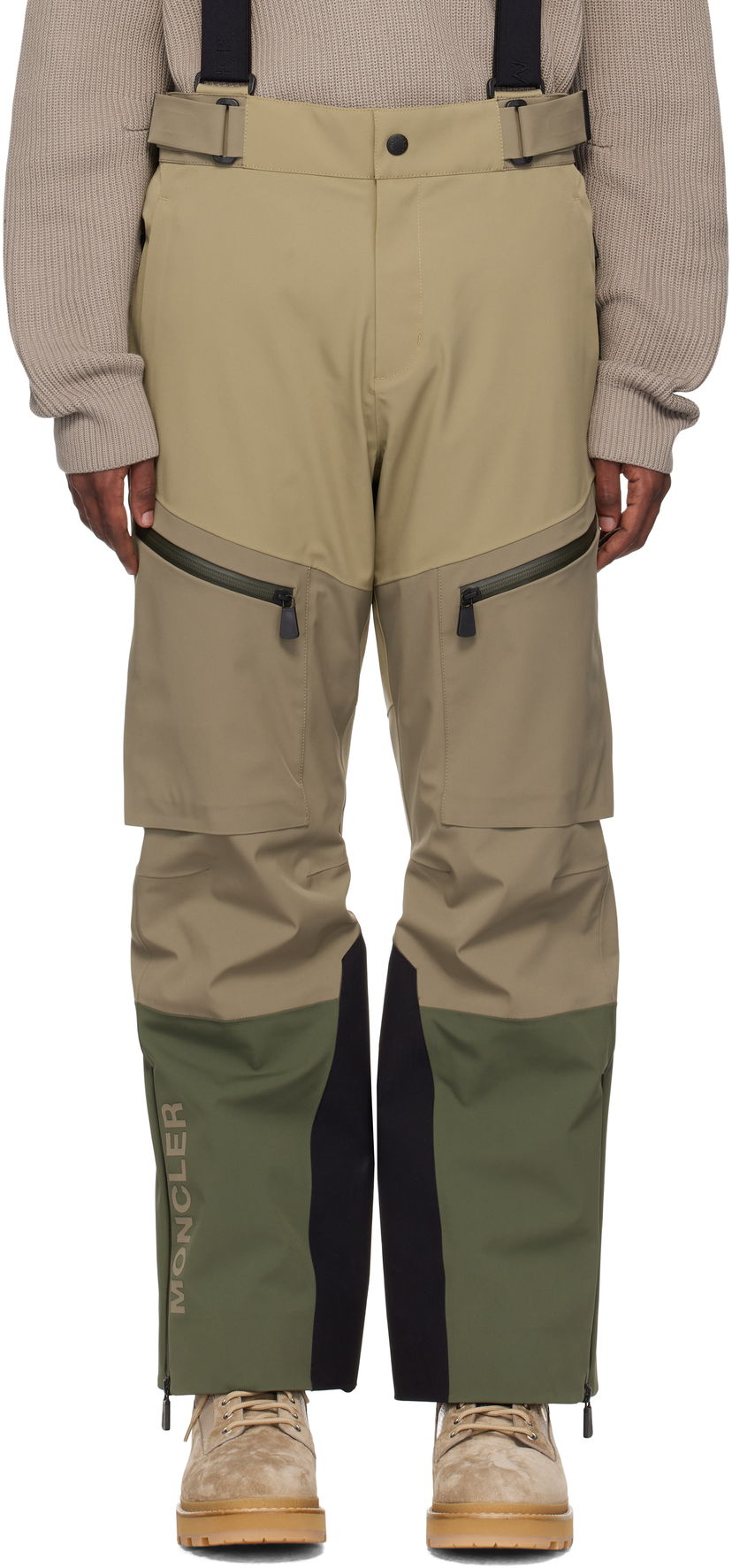 Cargo bukser Moncler Moncler Grenoble Ski Trousers Grøn | J20972G00004M4286
