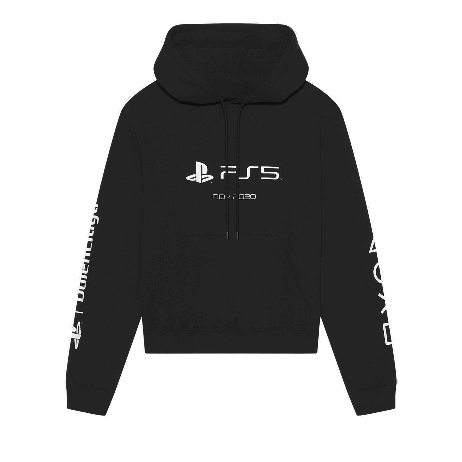Sweatshirt Balenciaga Playstation Shrunk Hoodie Sort | 657034 TKVF4 1070, 0