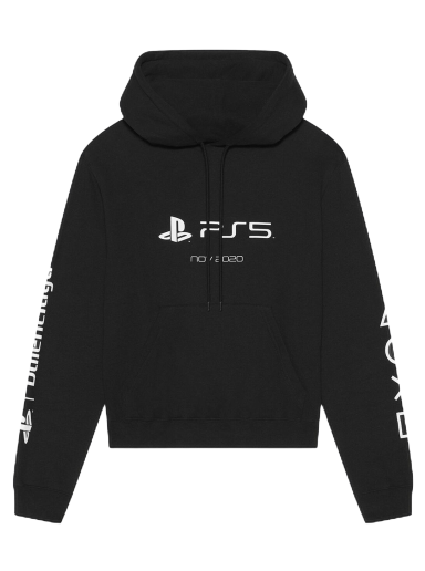 Sweatshirt Balenciaga Playstation Shrunk Hoodie Sort | 657034 TKVF4 1070