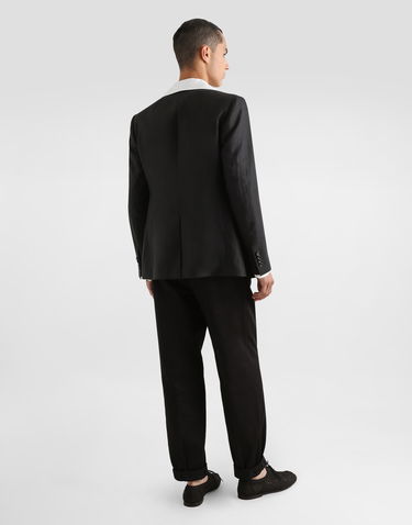 Skjorte Dolce & Gabbana Dolce & Gabbana Three-Button Linen Shirt Hvid | G5ND3TFU4JBW0800, 2