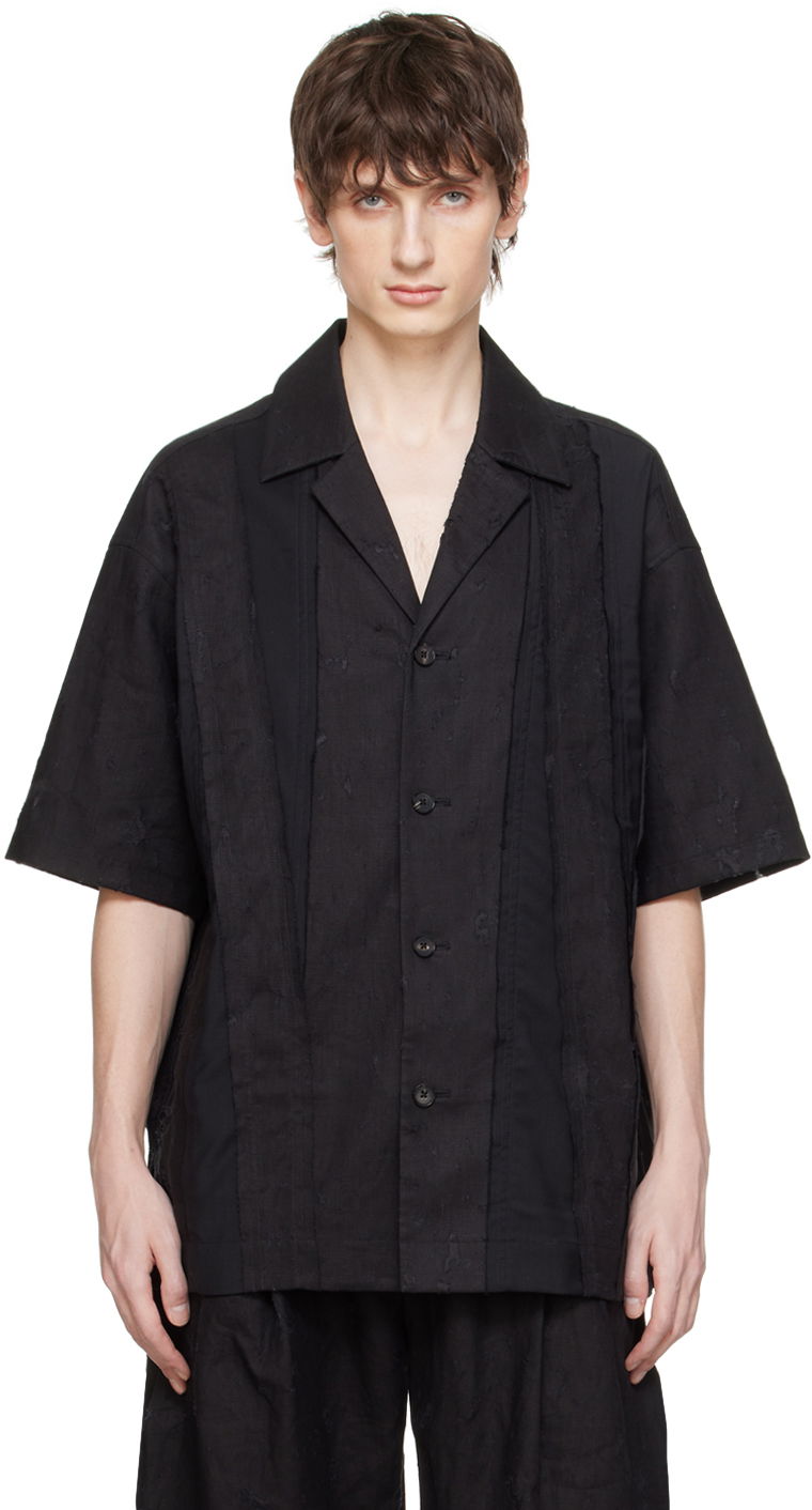 Skjorte Feng Chen Wang Feng Chen Wang Distressed Shirt Sort | FMS17SR10