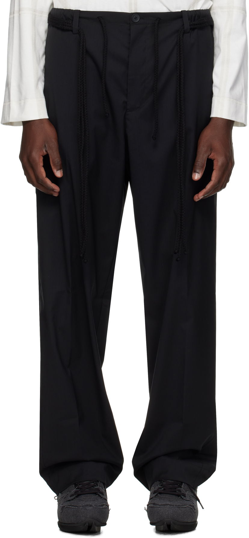 Bukser Craig Green Craig Green Elasticized Worker Trousers Sort | CGAW25CWOTRS96