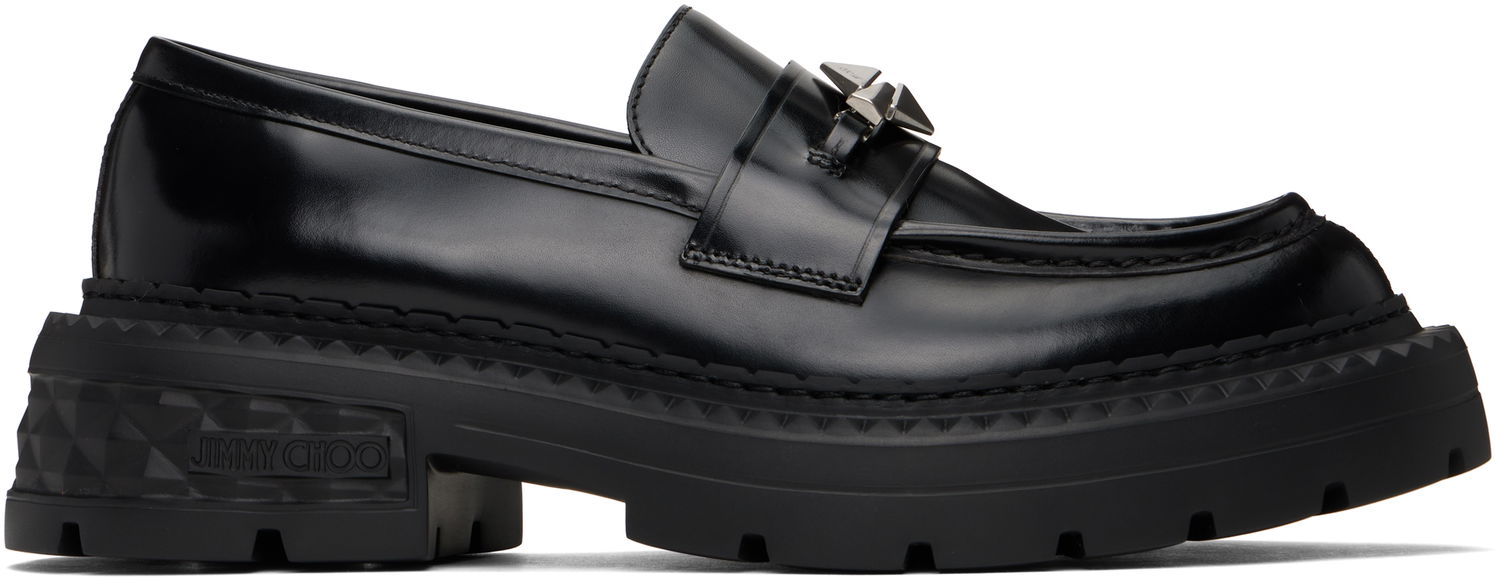 Skopleje Jimmy Choo Jimmy Choo Marlow Diamond Platform Loafers Sort | MARLOW DIAMOND/F HKB, 0