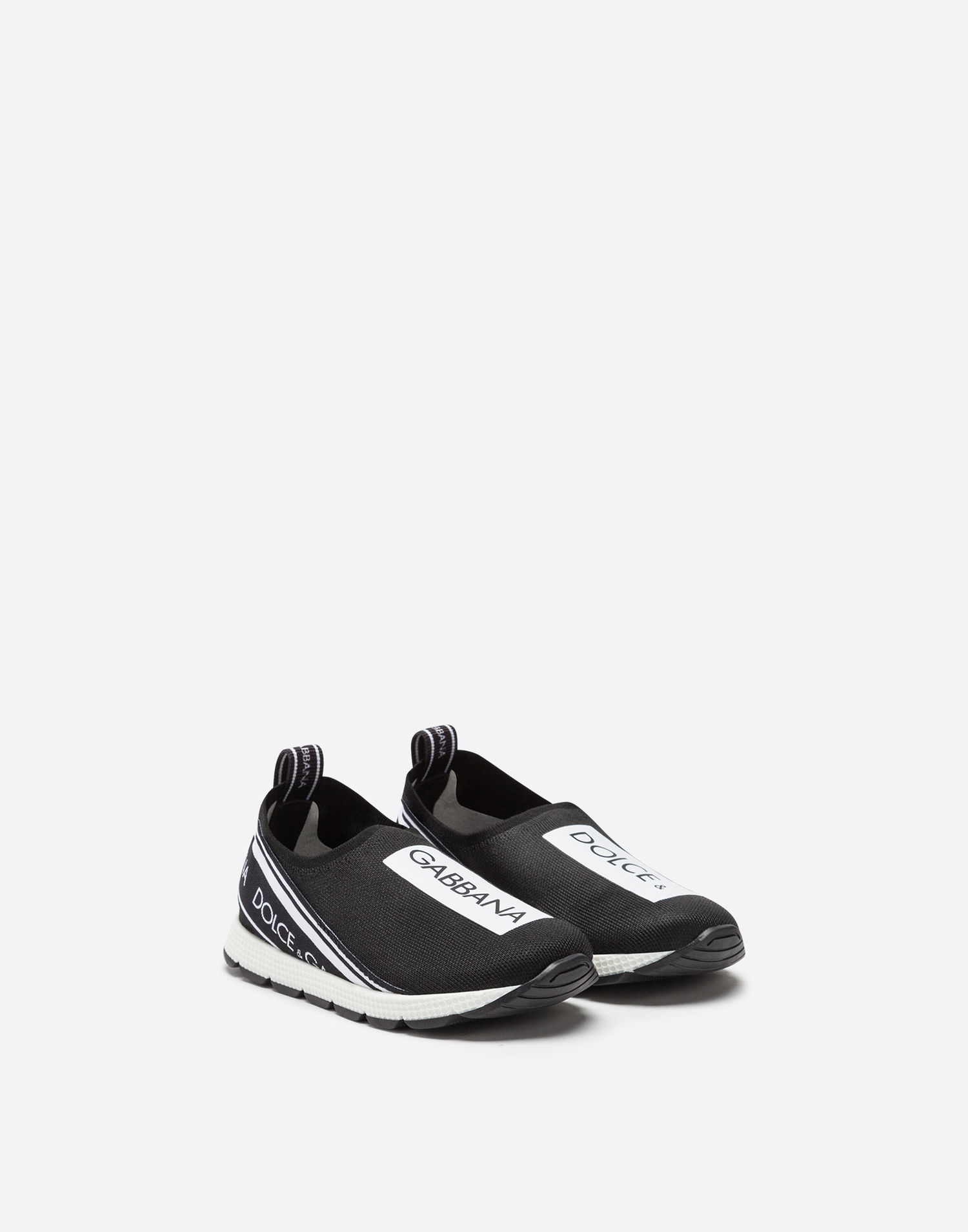Sneakers og sko Dolce & Gabbana First Steps Sorrento Slip-on Logo Tape (19-26) Sort | DN0105AH67789690, 1