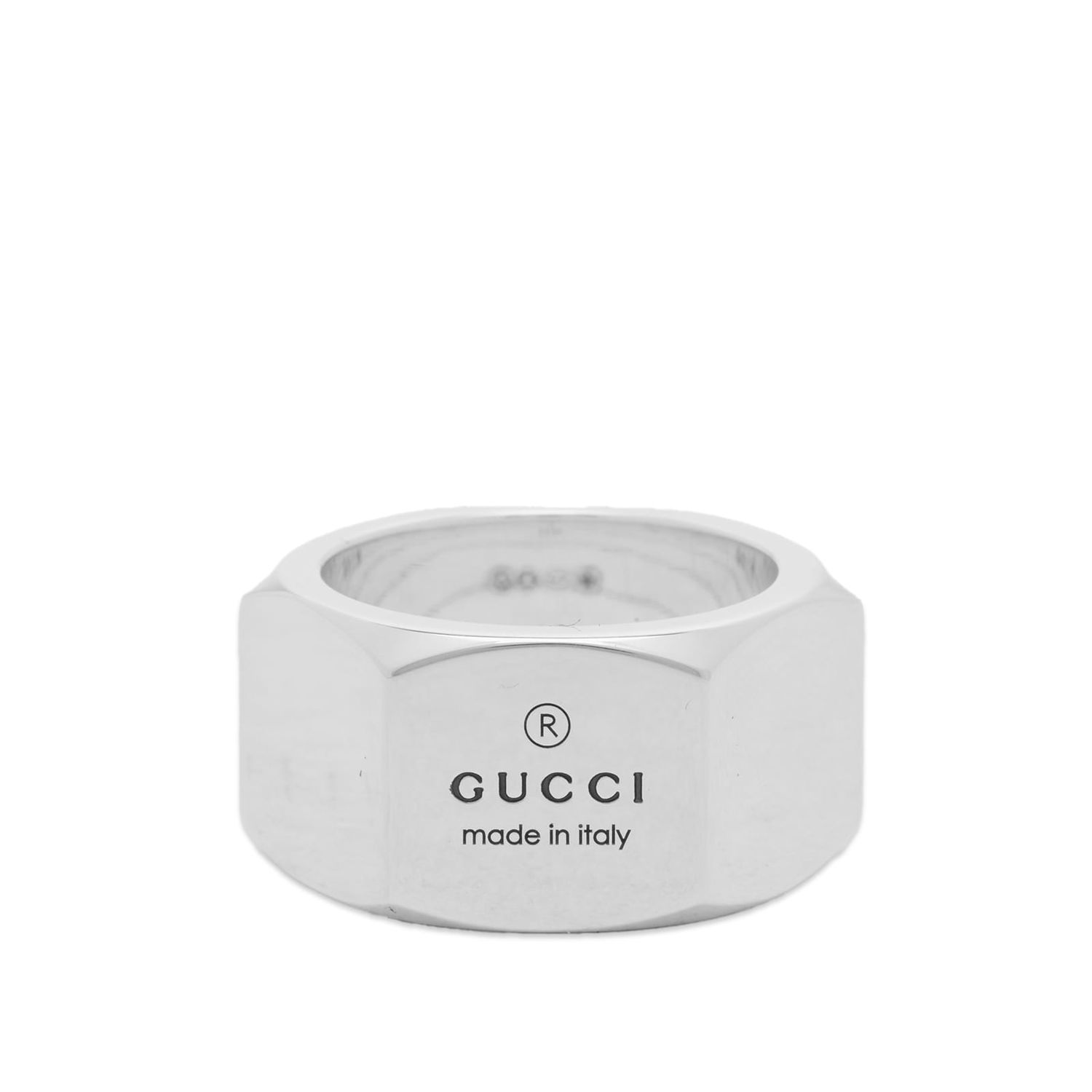 Ring Gucci Trademark Band Ring 12mm "Silver" Metalisk | YBC778745001010, 0