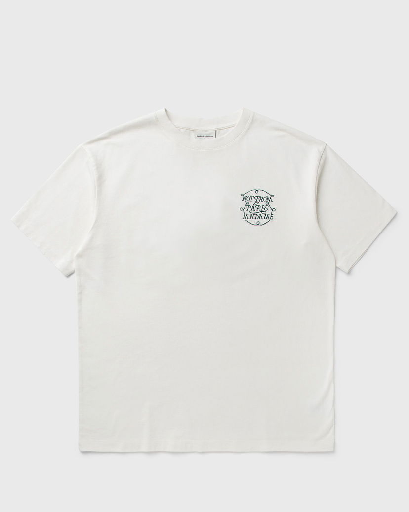 T-shirt Drôle de Monsieur Slogan Tresses T-Shirt Hvid | H-TS259-CO134-OW