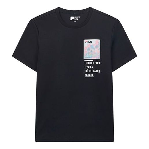 T-shirt FILA Men's Graphic Printed T-Shirt Sort | F11M028198F-NV