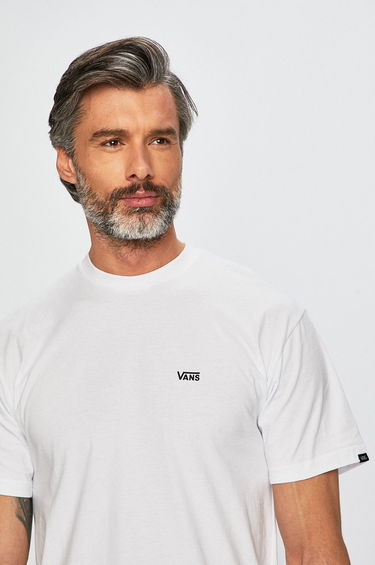 T-shirt Vans Left Chest Logo Tee Hvid | VN0A3CZEYB21, 0