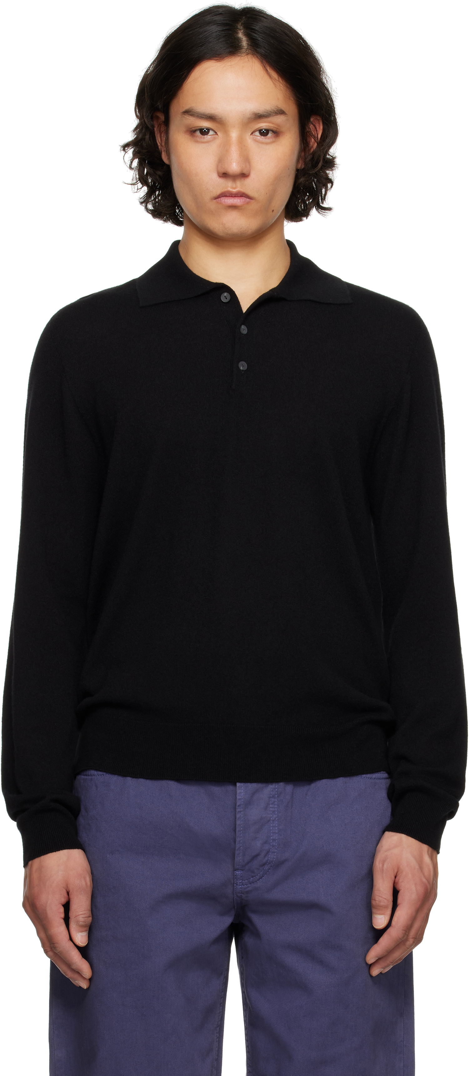 Sweater The Row The Row Judi Knit Polo Sort | 918-Y751, 0