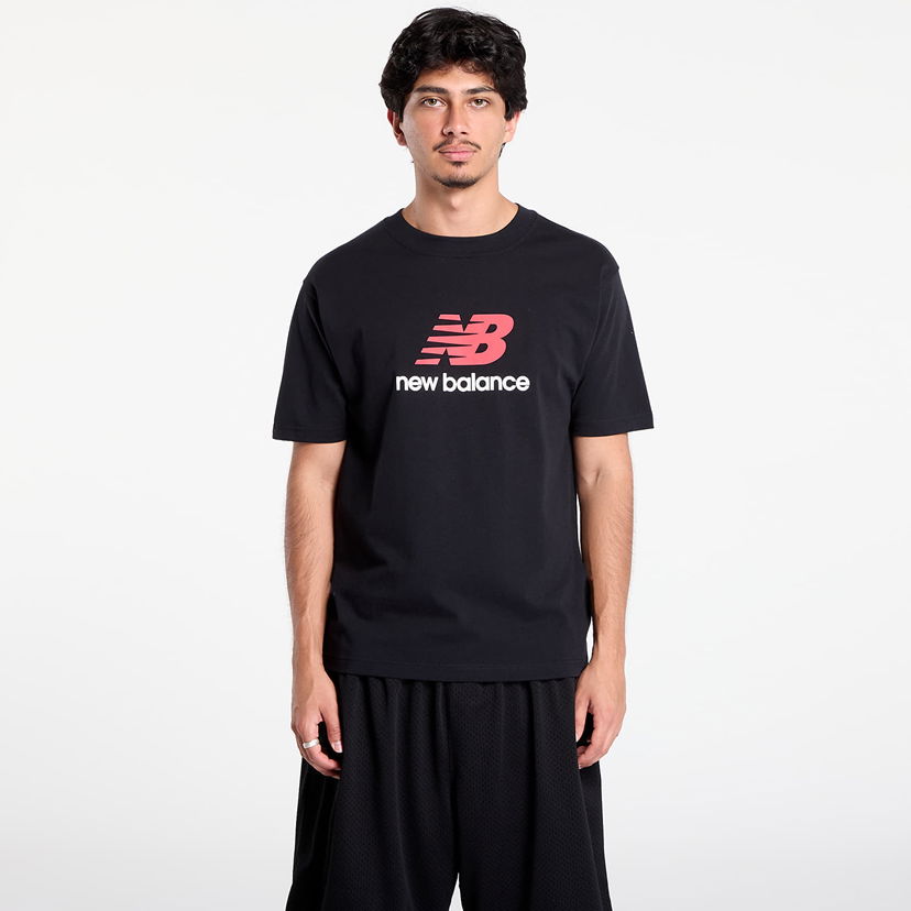 T-shirt New Balance Athletics Logo T-Shirt Sort | MT51500BK