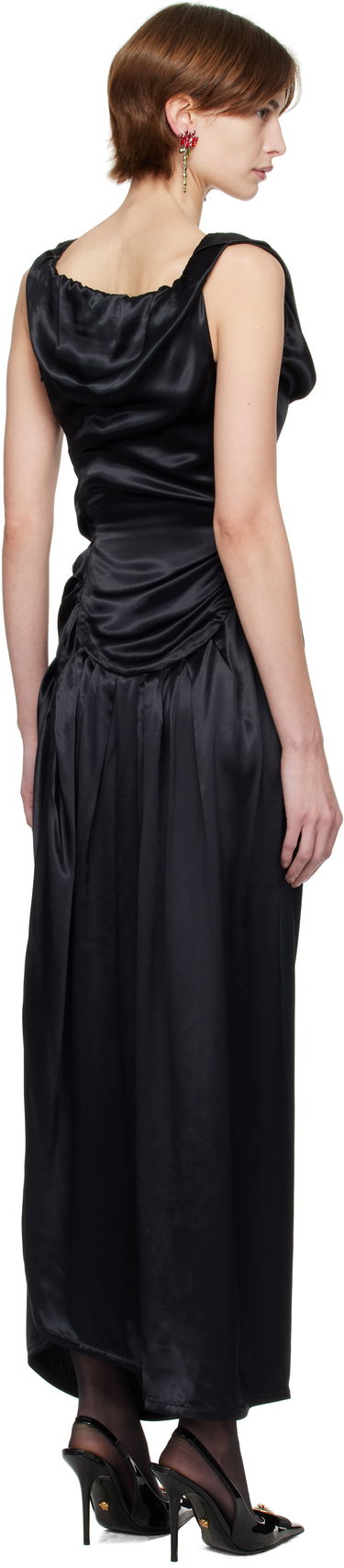 Kjole Vivienne Westwood Vivienne Westwood Ginnie Pencil Maxi Dress Sort | 1101034V-W0128-, 2