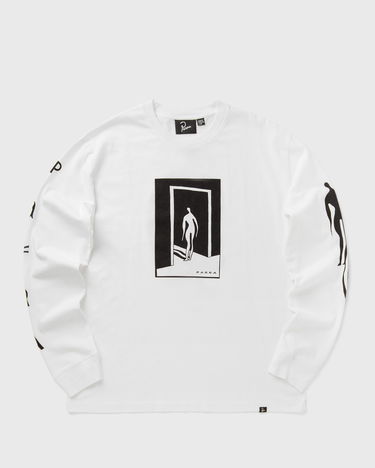 T-shirt By Parra Hotel Graphic Long Sleeve T-Shirt Hvid | 54220, 0