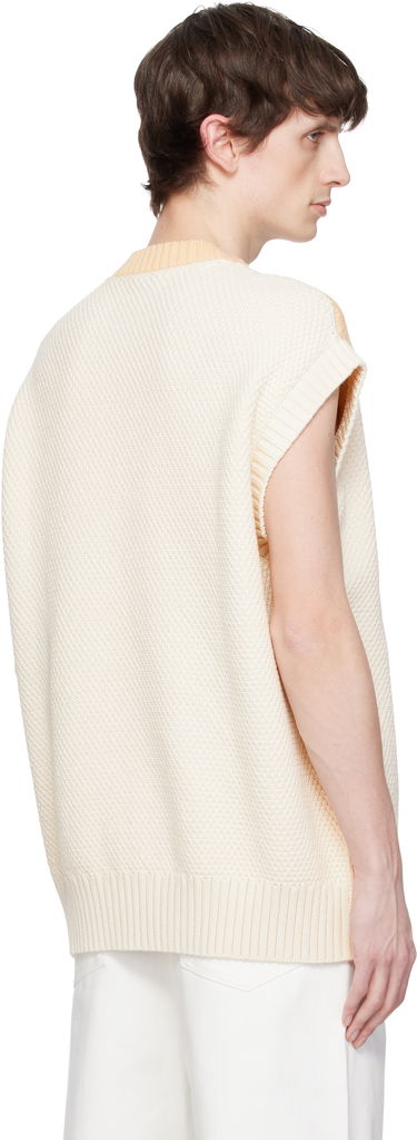 Sweater Lacoste Runway Graphic Tennis Sweater Vest Beige | AH6751, 2