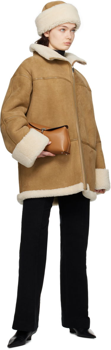 Puffer jakke TOTEME TOTEME Signature Shearling Jacket Brun | 251-WRO876-LE0107, 3