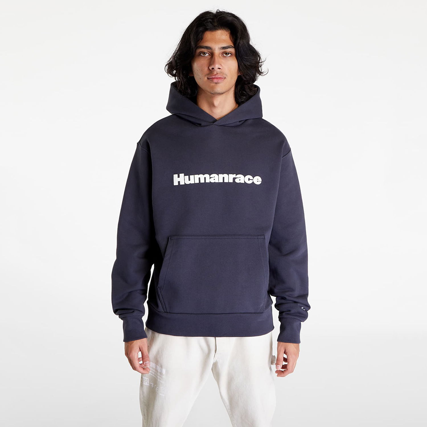 Sweatshirt adidas Originals Pharrell Williams x Basics Hoodie Grå | HS4817, 0
