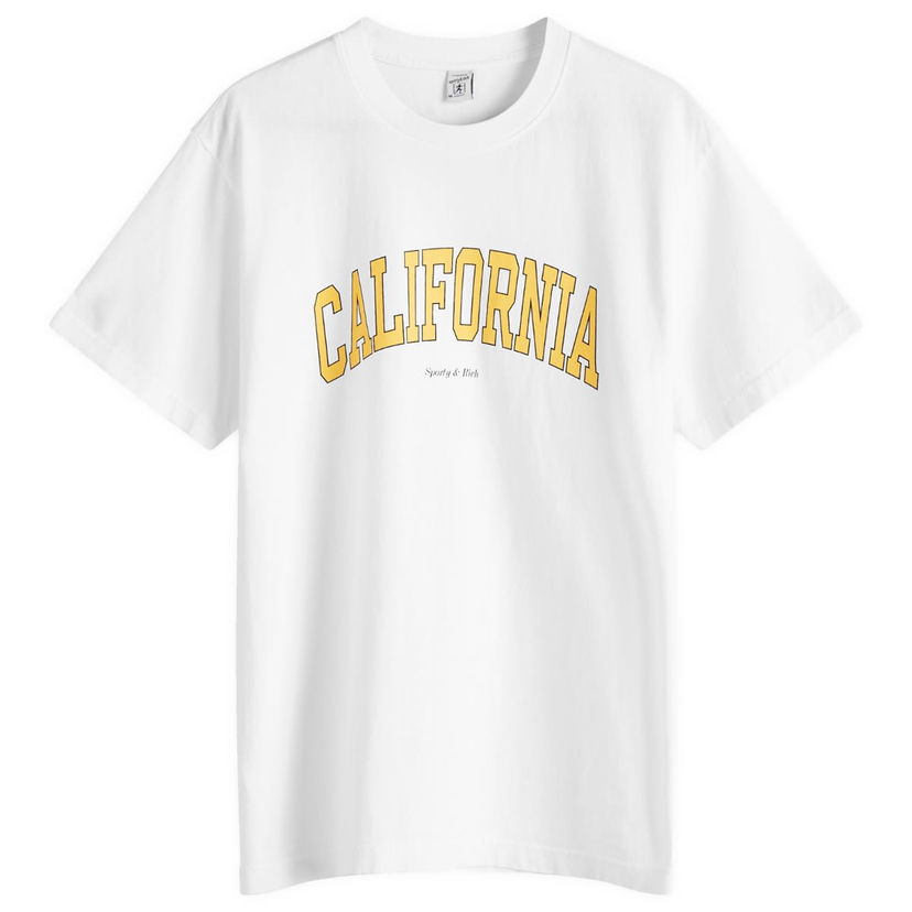 T-shirt Sporty & Rich Sporty & Rich California T-Shirt Hvid | TO043508501WH01-WHT