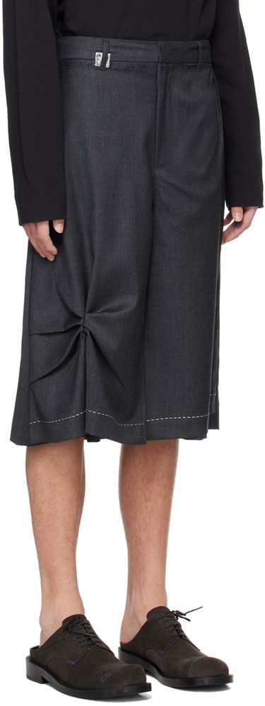 Shorts ADER ERROR Pleated Wide Leg Shorts Grå | BN01SSBT0206GR, 1