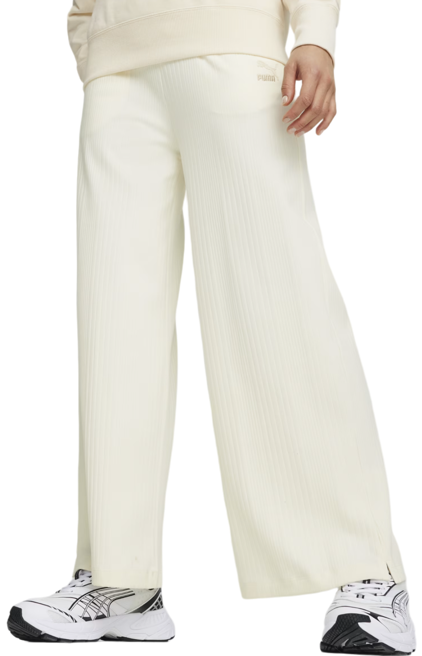 Joggingbukser Puma Classics Ribbed Relaxed Sweatpants Beige | 624268-66