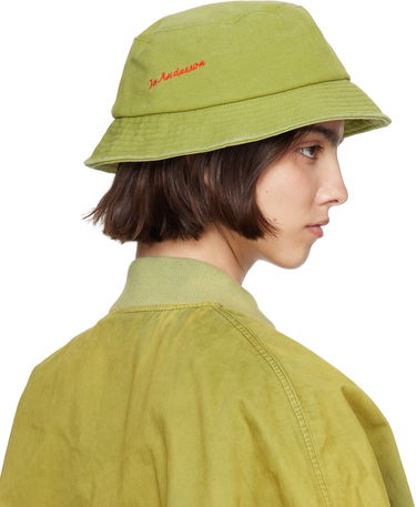Hat JW Anderson JW Anderson Anchor Logo Bucket Hat Grøn | AC0399-FA0453, 2