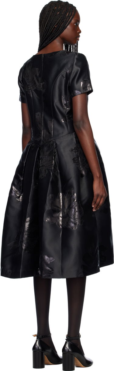 Kjole Comme des Garçons Comme des Garçons Floral Jacquard Midi Dress Sort | RO-O004-S25, 2