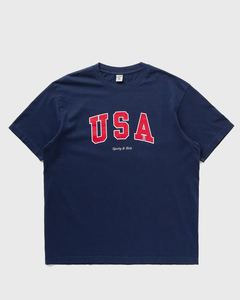 T-shirt Sporty & Rich USA Tee Shortsleeves Mørkeblå | TO043503643BL32