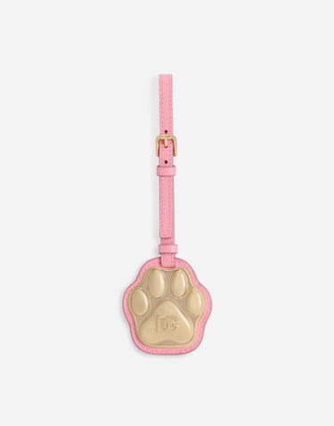 Nøgleringe Dolce & Gabbana Dolce & Gabbana Calfskin Paw Print Dog Charm Lyserød | BD0021A645280400, 0
