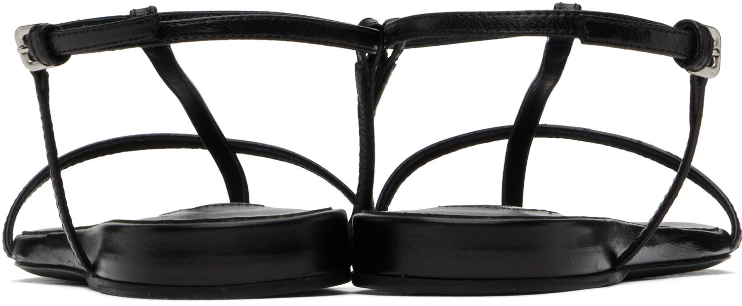 Sneakers og sko Jil Sander Jil Sander Square Toe Sandals Sort | J15WP0169_P8389, 1
