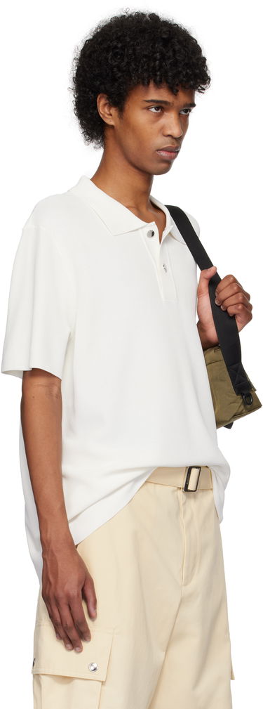 Polo skjorte Jacquemus Jacquemus Knit Polo Hvid | 25E255KN296-2439, 1
