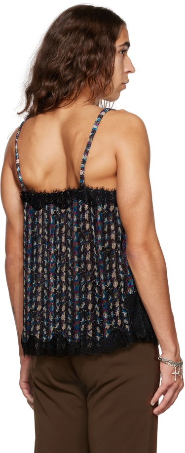 Tanktop Anna Sui Anna Sui Floral Lace-Trim Tank Top Flerfarvet | M622D20, 2