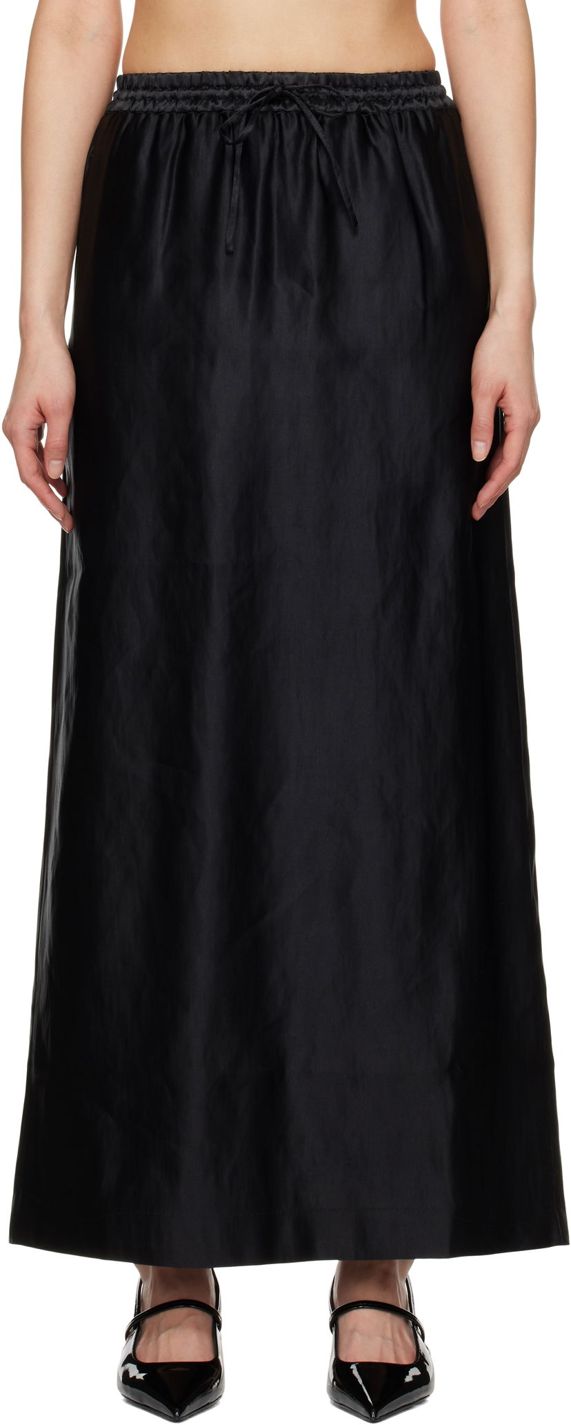 Nederdel Loulou de Saison Loulou de Saison Liam Maxi Skirt Sort | LIAM