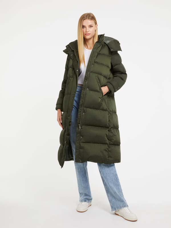 Puffer jakke GUESS Real Down Long Sort | W3BL41WFSW2, 0