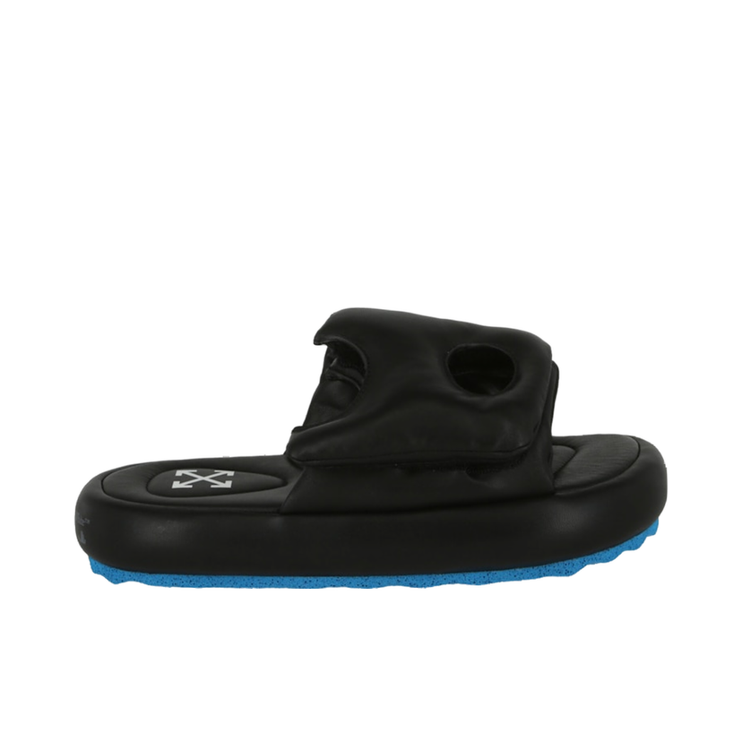 Sneakers og sko Off-White Meteor Padded Slide Black Blue Sort | IH007S22 LEA00 11045 00035