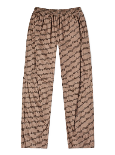 Joggingbukser Balenciaga Monogram BB Tracksuit Pant Brun | 704720-TML36-9378