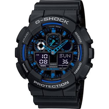 Ur CASIO G-Shock GA-100-1A2ER Sort | GA-100-1A2ER, 0