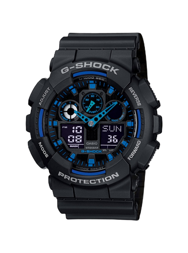 Ur CASIO G-Shock GA-100-1A2ER Sort | GA-100-1A2ER