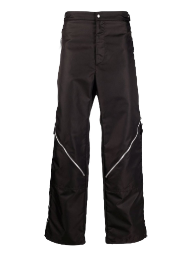 Bukser Bottega Veneta Zip Detail Straight-Legged Trousers Sort | 665720VKIL0