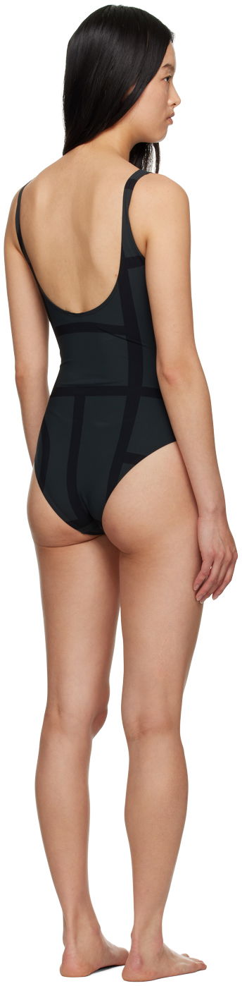 Badetøj TOTEME One-Piece Monogram Swimsuit Sort | 213-842-795, 2