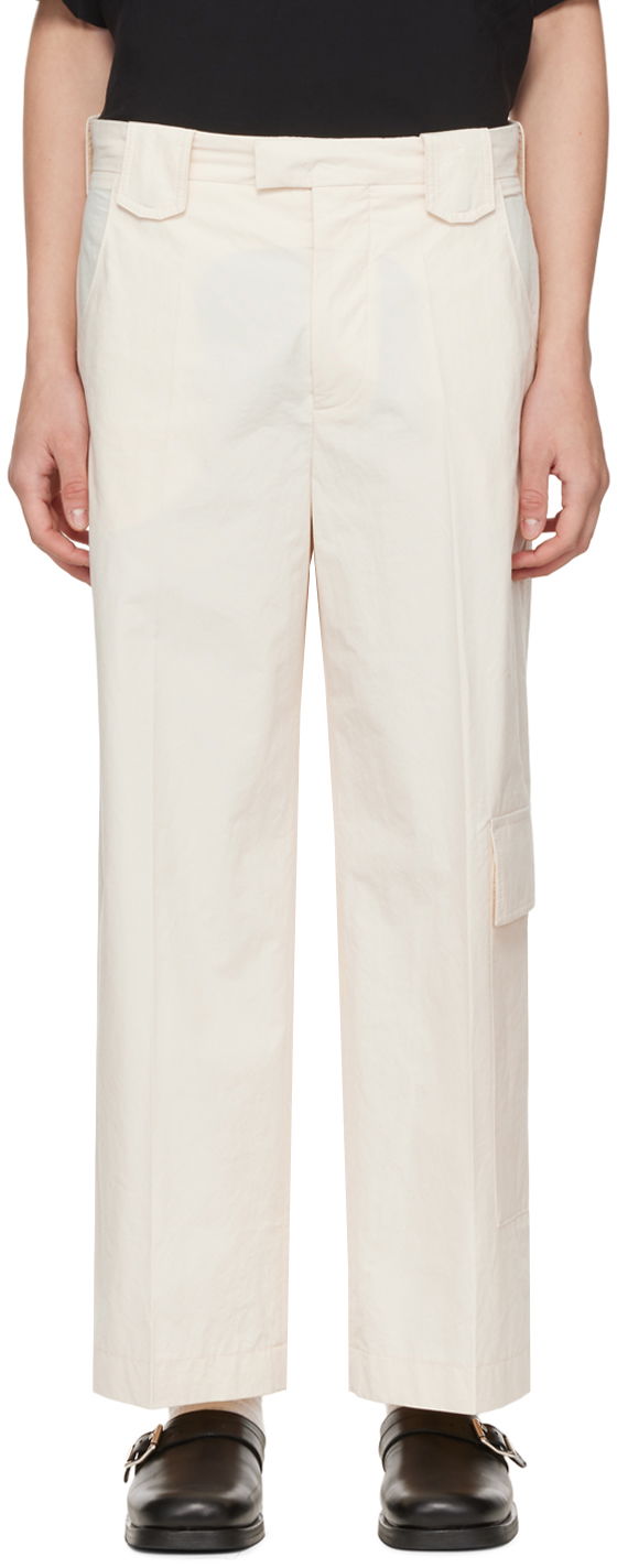 Bukser Nanushka Casual Wide Leg Trousers Hvid | NM22PFPA01172