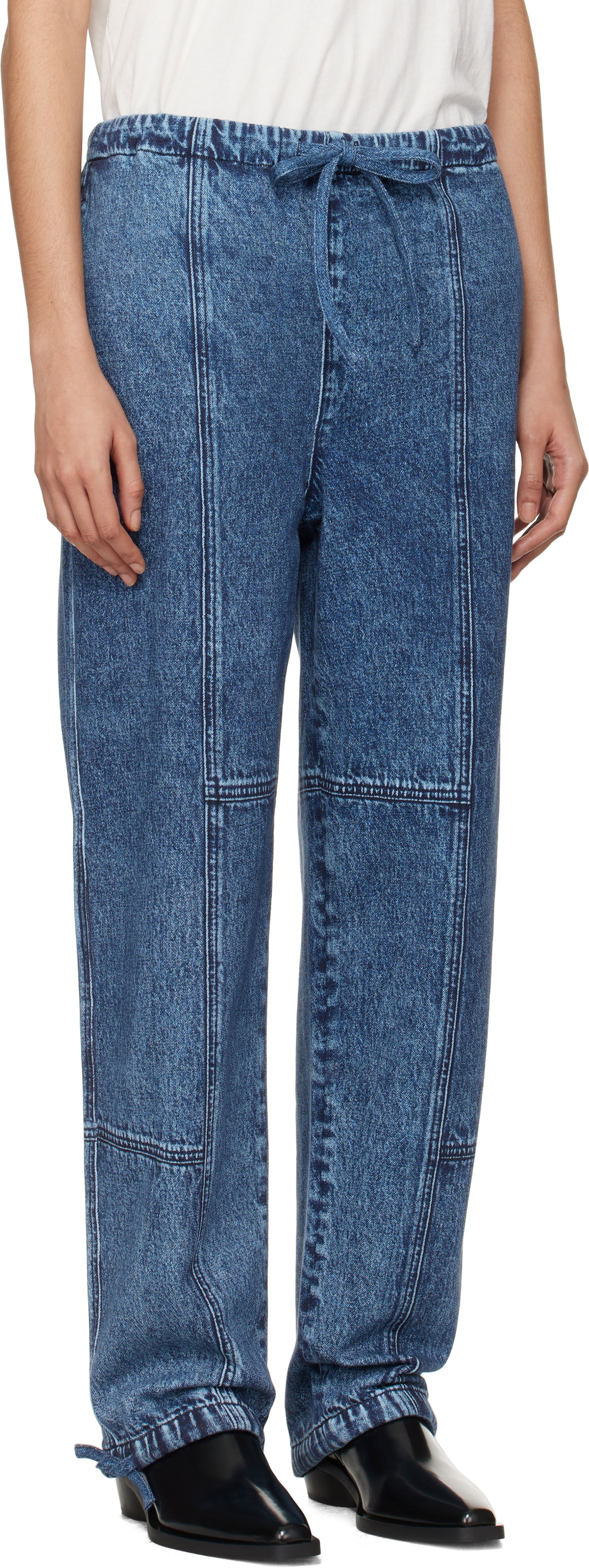 Jeans rag & bone Miramar Fleece Lounge Pants Blå | WCW24H70038203, 1