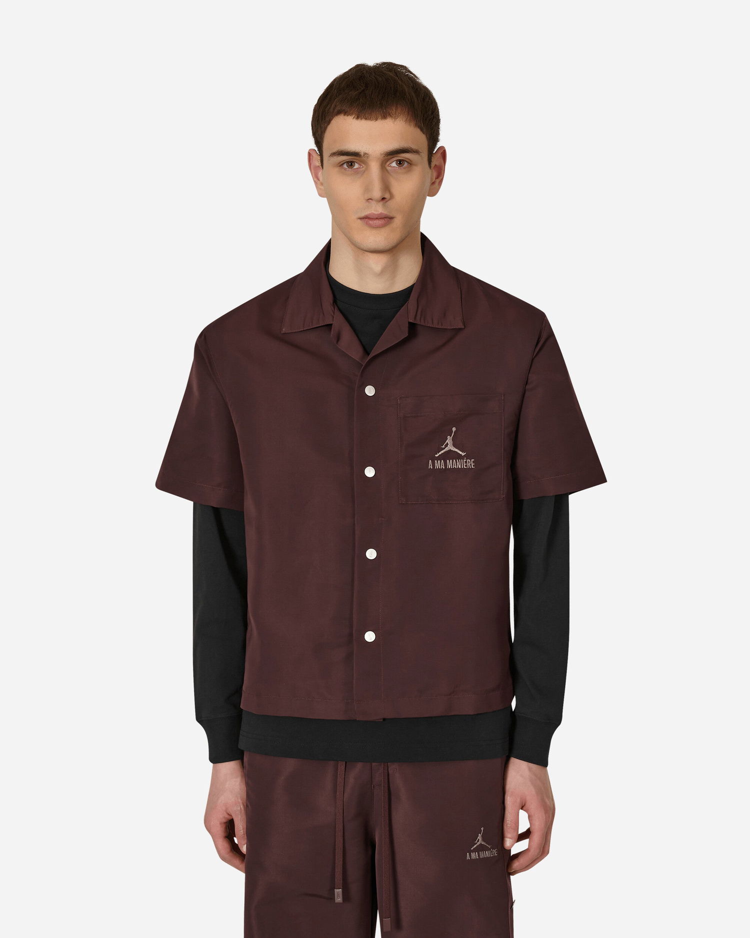 Skjorte Jordan A Ma Maniére x Brand Shooting Shirt Brun | DV7460-263, 1