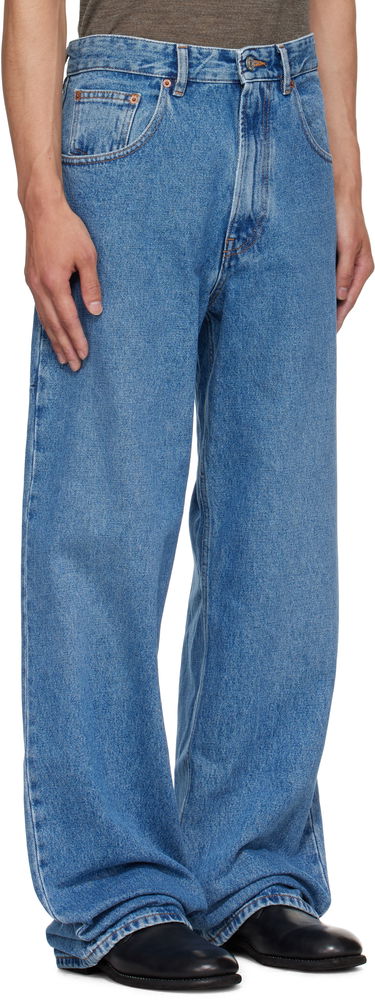 Jeans Maison Margiela MM6 Maison Margiela Wide-Leg Jeans Blå | SH0LA0023 M30018, 1
