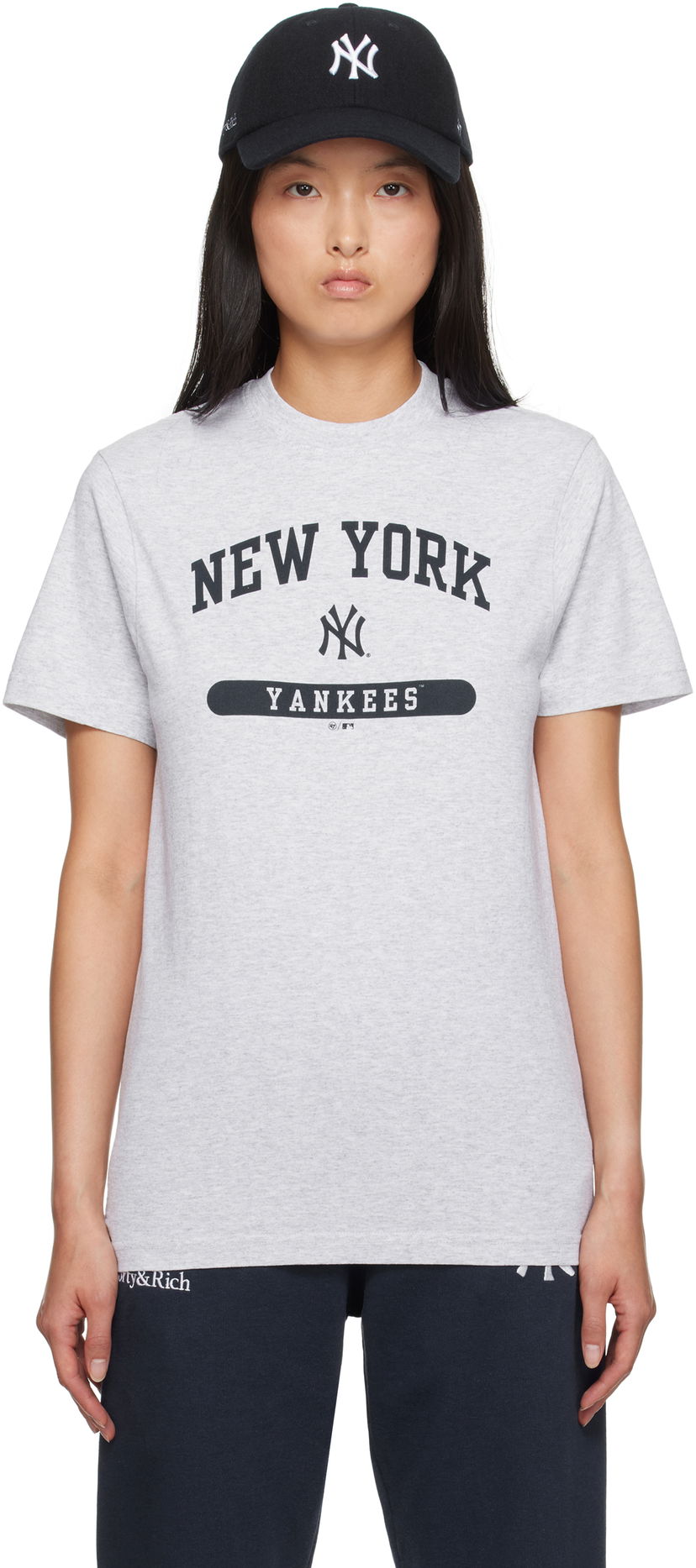 T-shirt Sporty & Rich '47 Edition Yankees League Edition T-shirt Grå | TO043505634GY03