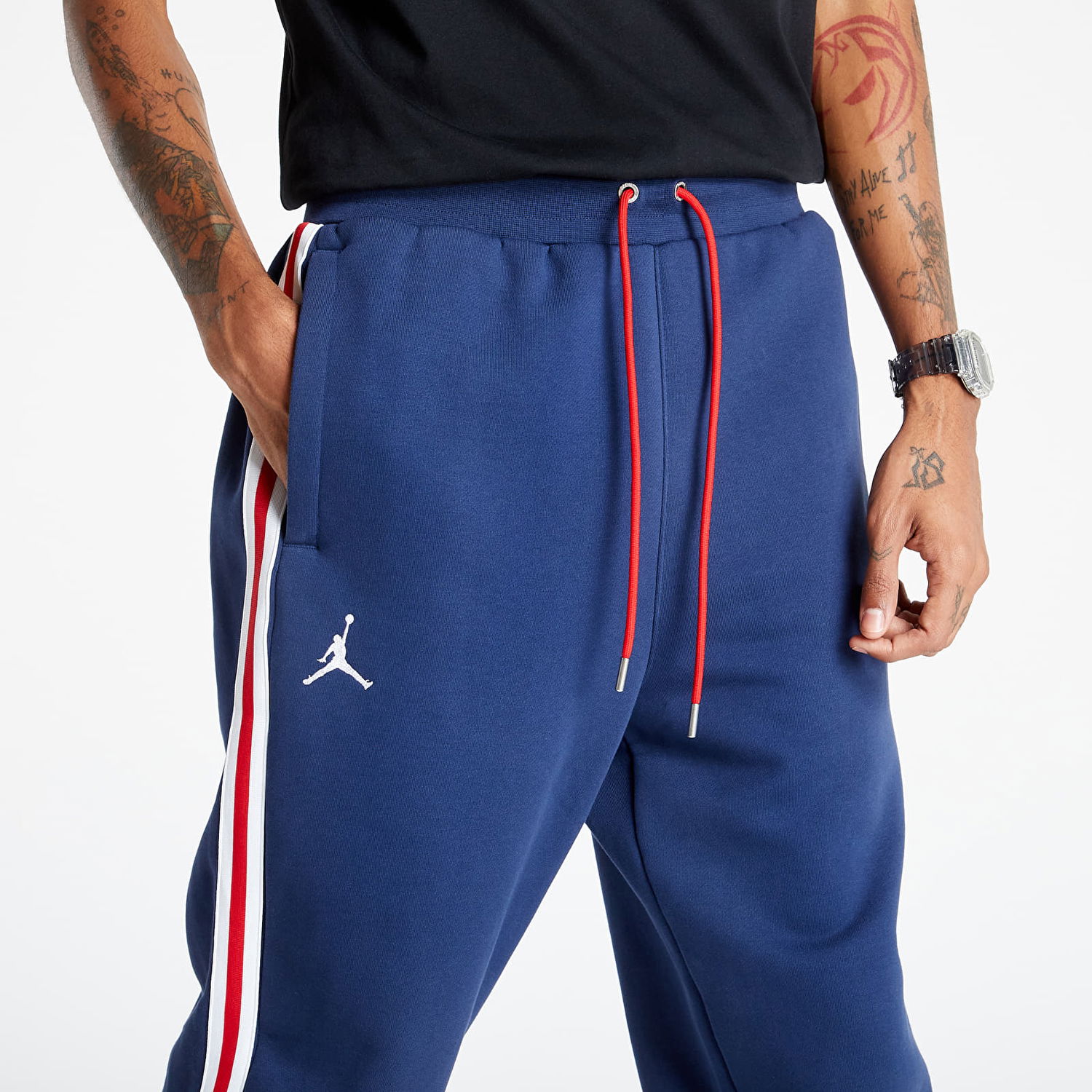 Bukser og jeans Jordan Paris Saint-Germain Fleece Pants Mørkeblå | DB6502-410, 1