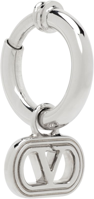 Øreringe Valentino Valentino Garavani Silver Mono Single Earring Metalisk | 7Y2J0AJ3MET, 1