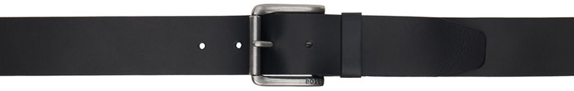 Bælter BOSS Leather Branded Pin Buckle Belt Sort | 50491889