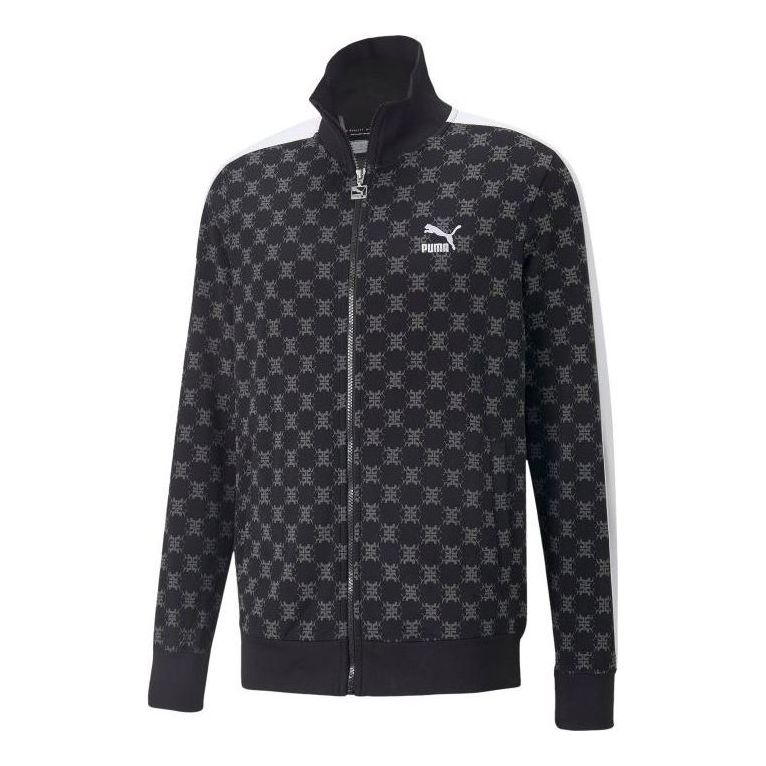 Bomberjakke Puma Printed Full Zip Track Jacket Sort | 537716-01