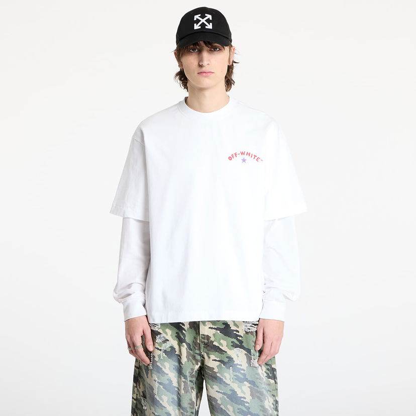 T-shirt Off-White Star Arrow Skate T-Shirt Hvid | OMAA120S25JER0080110